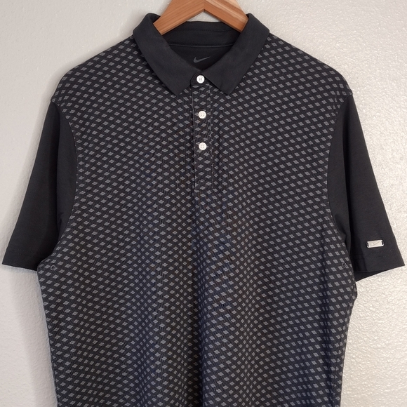 Nike Men's Dri-Fit Pullover Active Training Golf Athletic Polo Shirt Size L - Picture 3 of 14